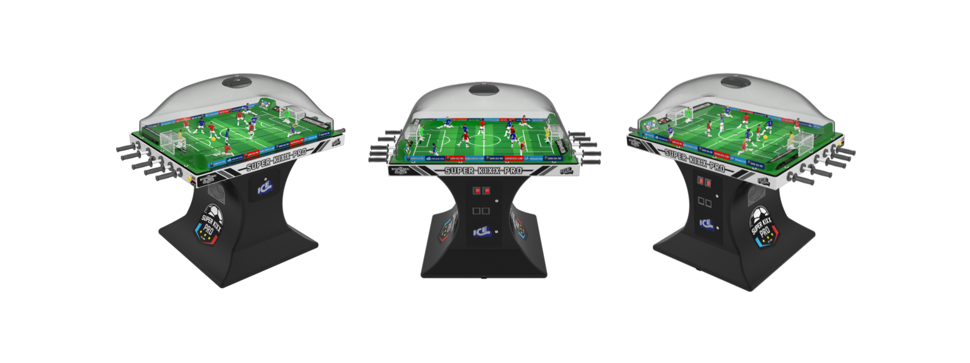 ICE Super Kixx Pro Bubble Dome Soccer Arcade Game COINOP for sale